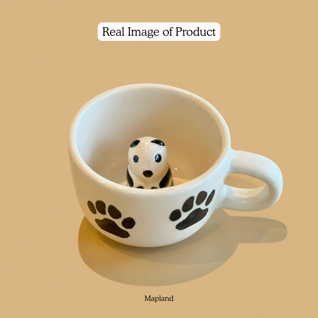 Peekaboo Panda Ceramic Cup