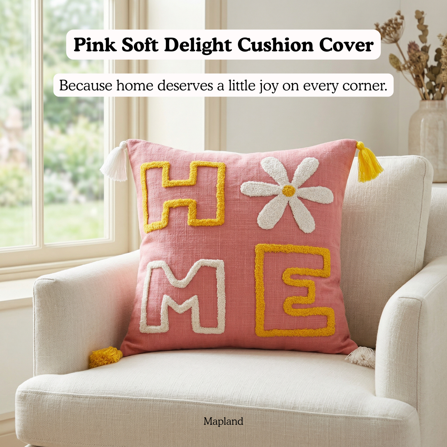 Pink Soft Delight Cushion Cover 16*16 Inches