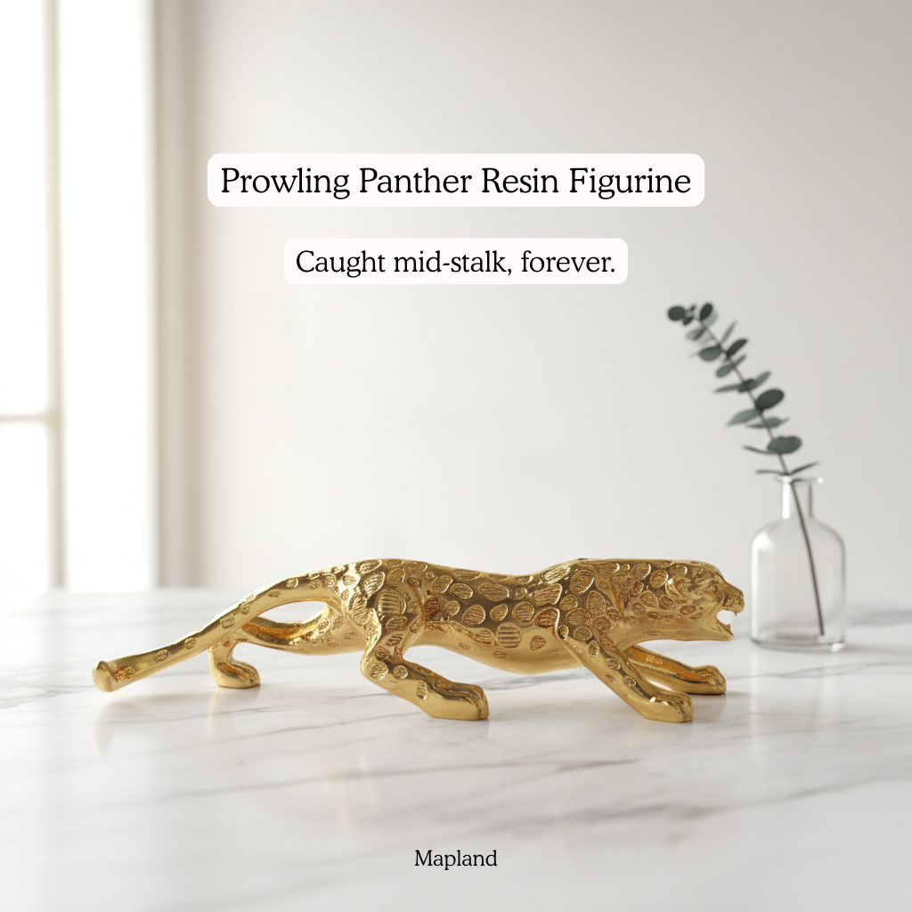 Prowling Panther Resin Figurine