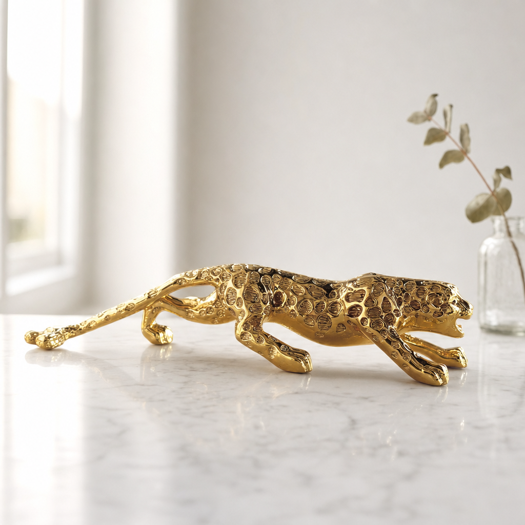 Prowling Panther Resin Figurine