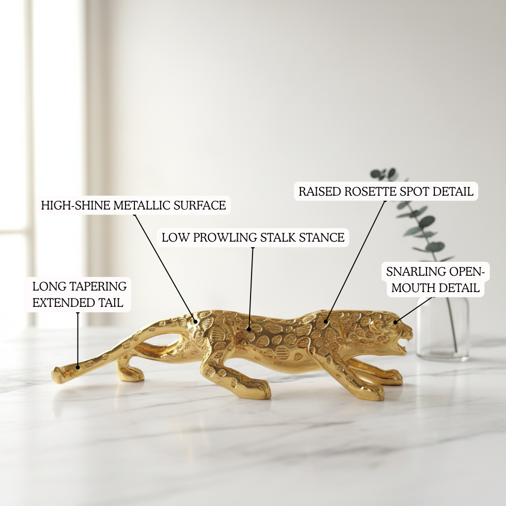 Prowling Panther Resin Figurine