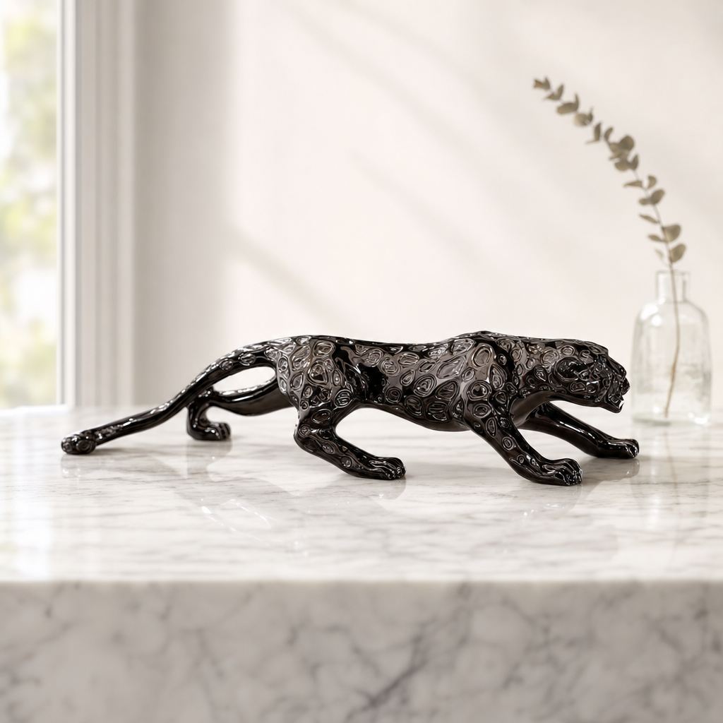 Prowling Panther Resin Figurine