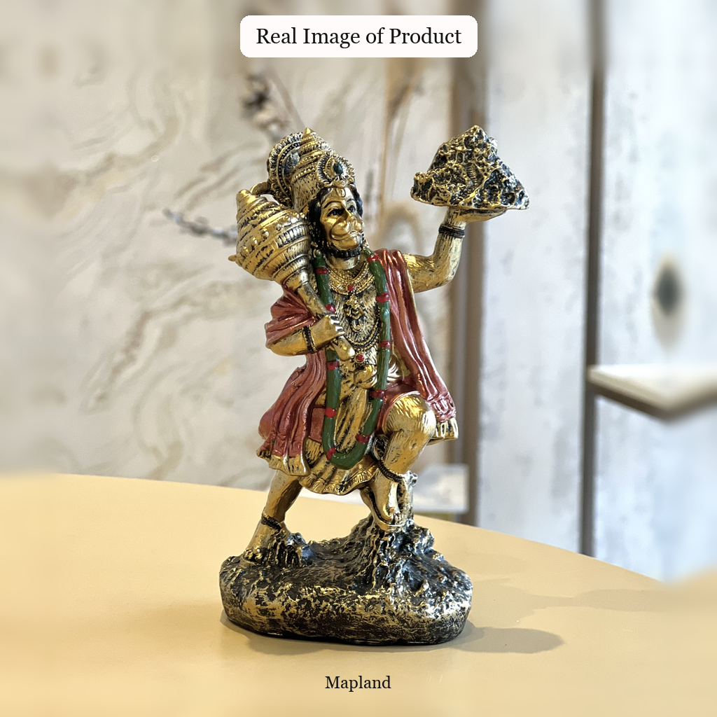 Sanjeevani Hanuman idol 6 inch real product image | Mapland