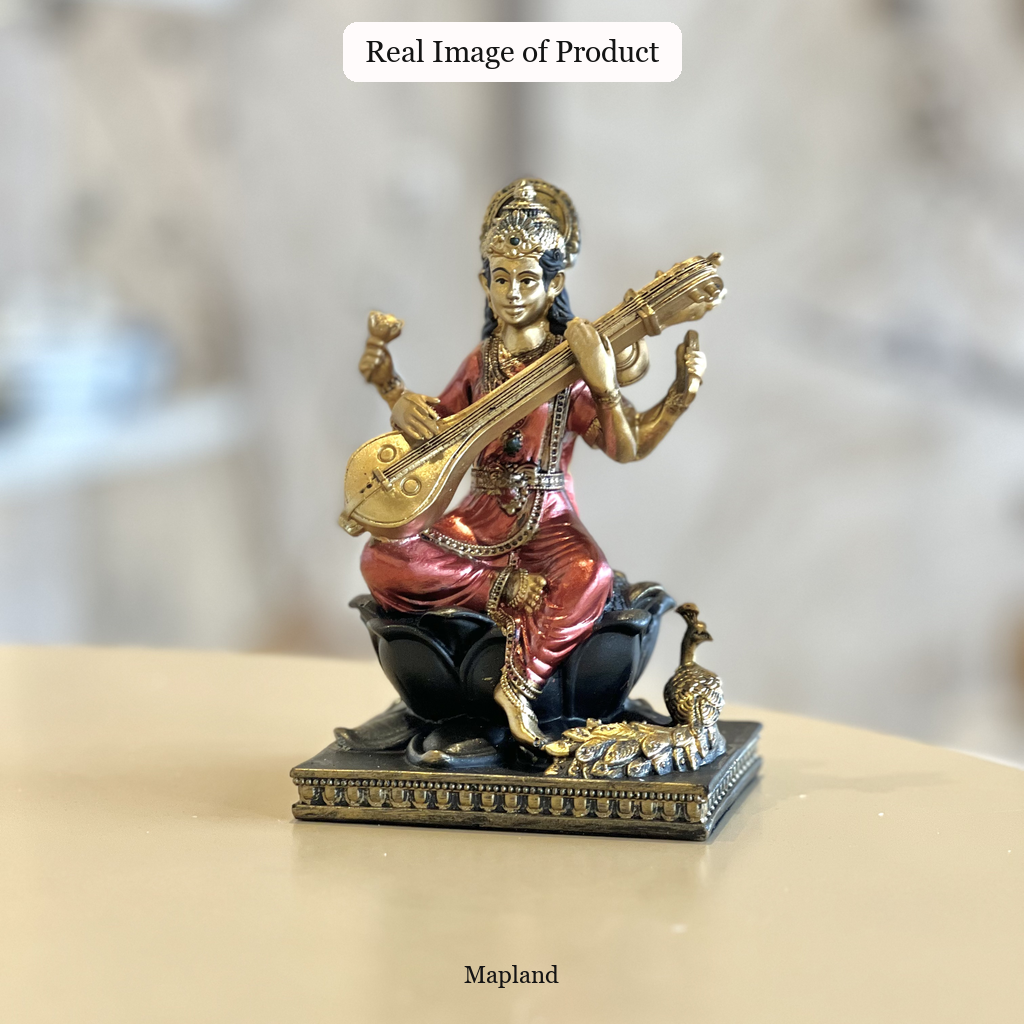 Saraswati Maa sandstone idol real product image | Mapland