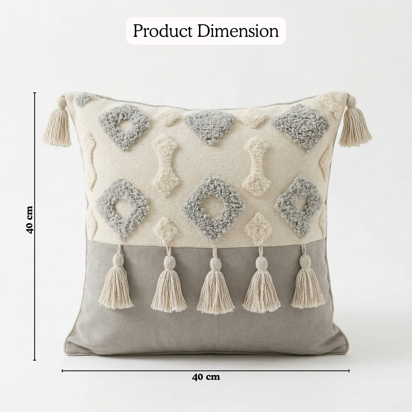 Serene Knot Cushion Cover 16*16 Inches