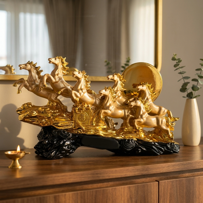 Golden Victory Horses — Sun Chariot