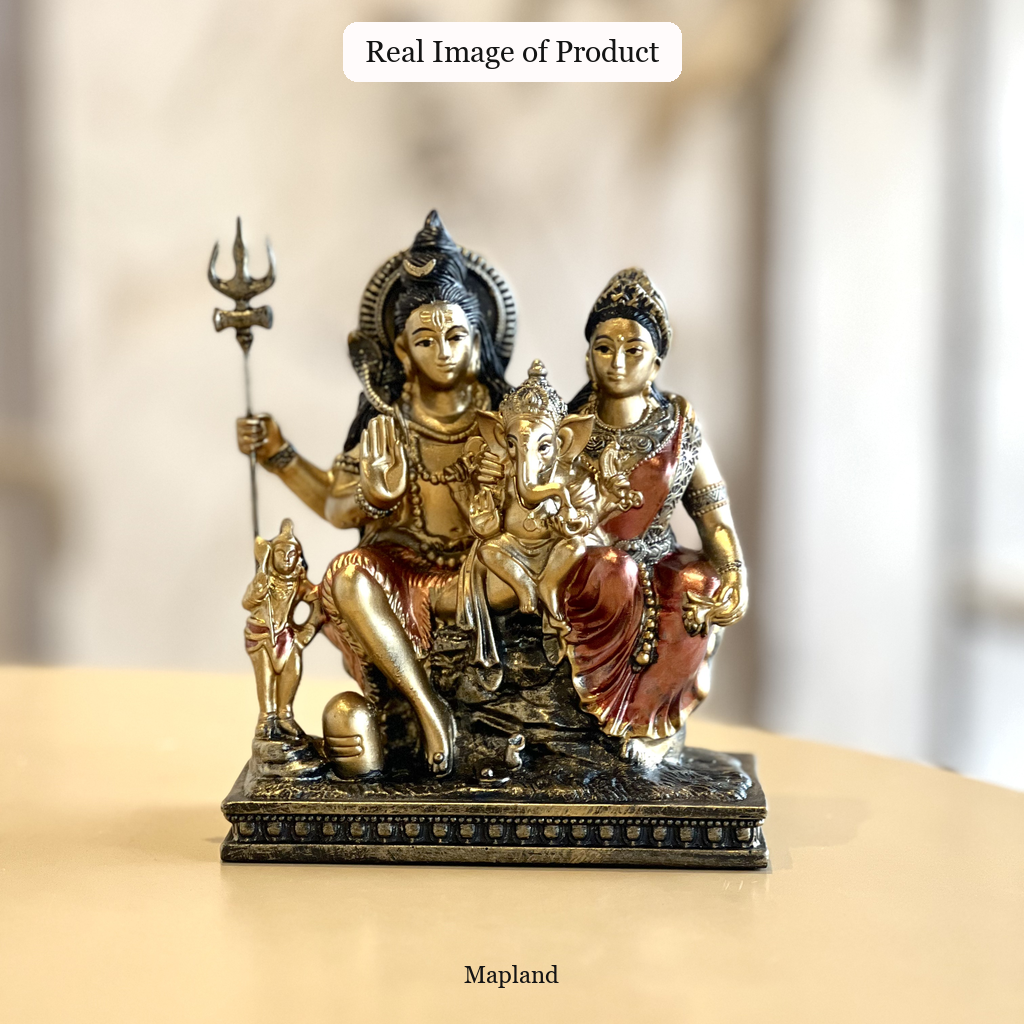 Shiv Parivar idol 6 inch real product image | Mapland