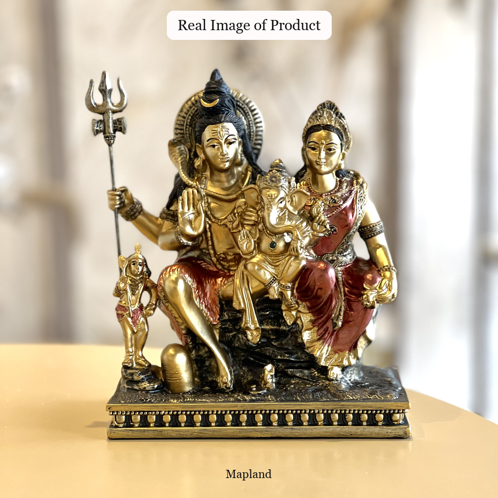 Shiv Parivar idol 9 inch real product image | Mapland
