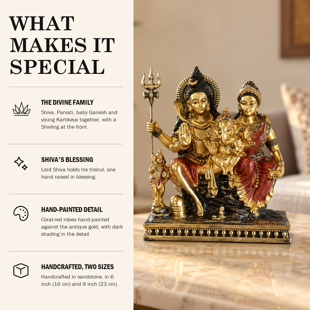 Shiv Parivar sandstone idol what makes it special | Mapland
