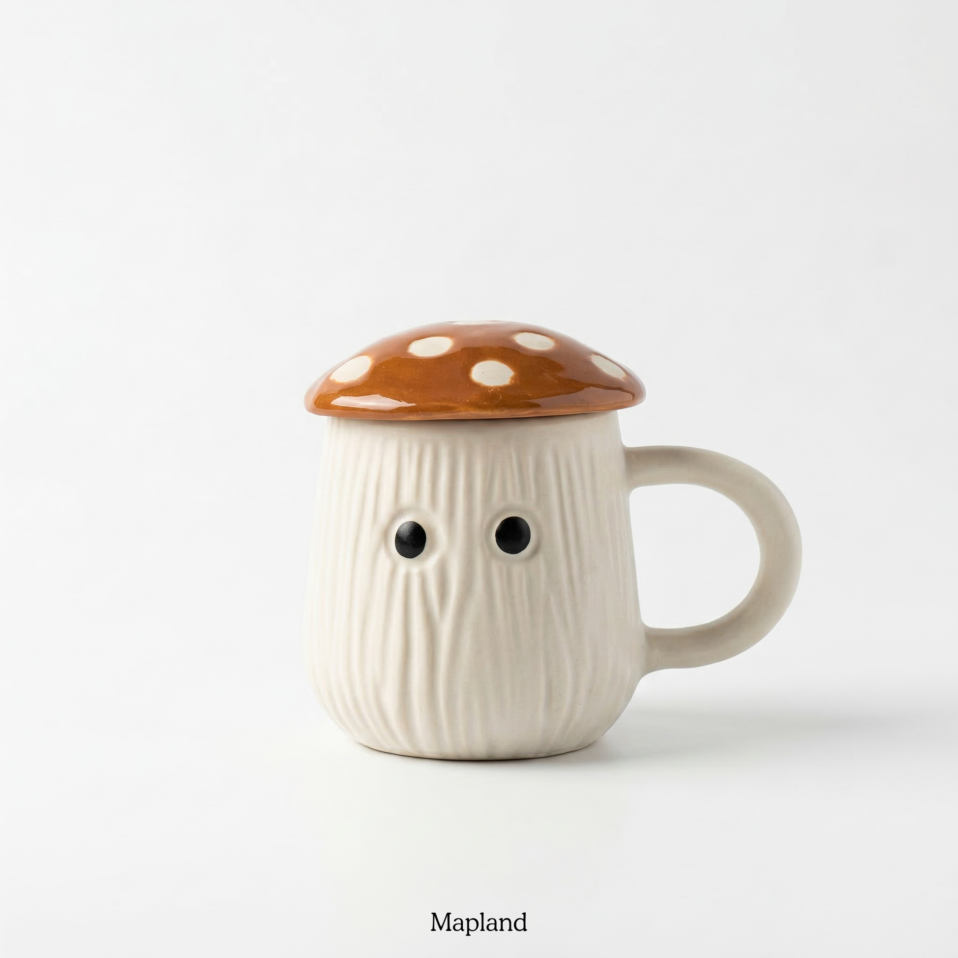 Shroomy Cup with Lid — handmade ceramic cup, view 5 | Mapland
