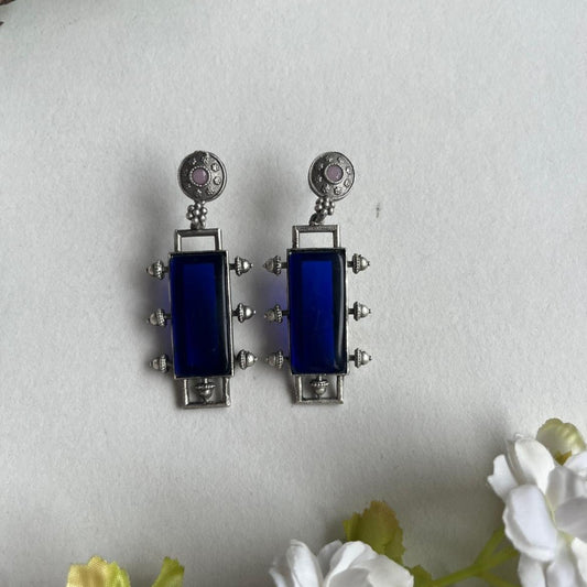 Som Oxidized Earrings for Women – Ethnic Silver Imitation Jewelry