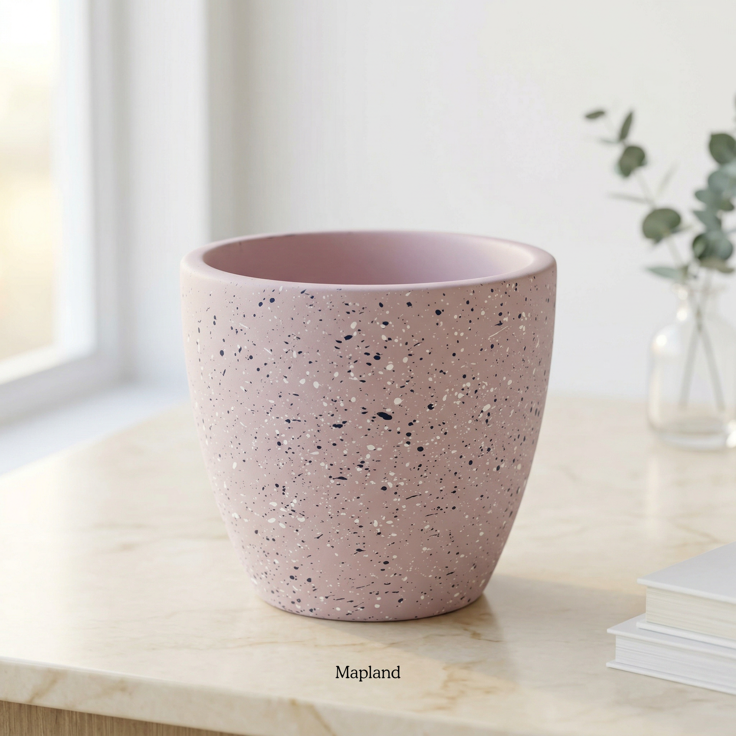 Speckle Terracotta Planter handmade ceramic planter, Indian artisan craft | Mapland