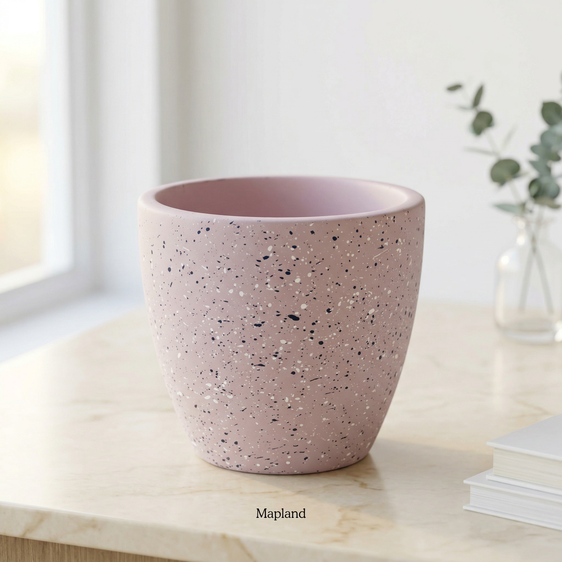 Speckle Terracotta Planter handmade ceramic planter, Indian artisan craft | Mapland