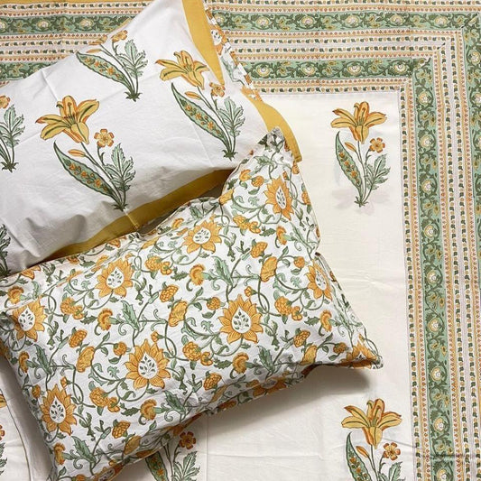 Spring Flora Double Bedsheet Set