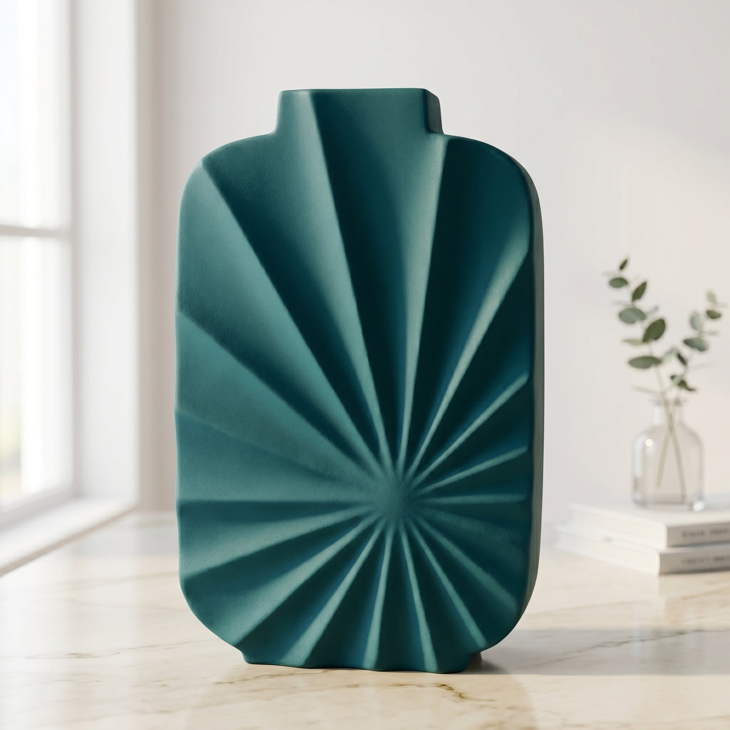 Sunburst Ceramic Vase