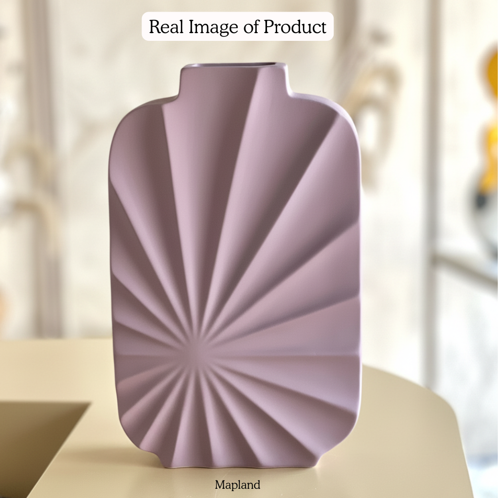 Sunburst Ceramic Vase