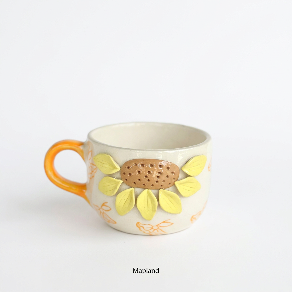 Sunflower Ceramic Mug - Mapland