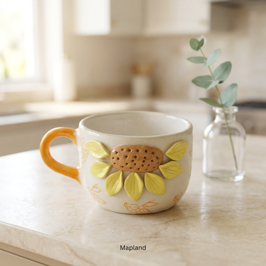 Sunflower Ceramic Mug - Mapland