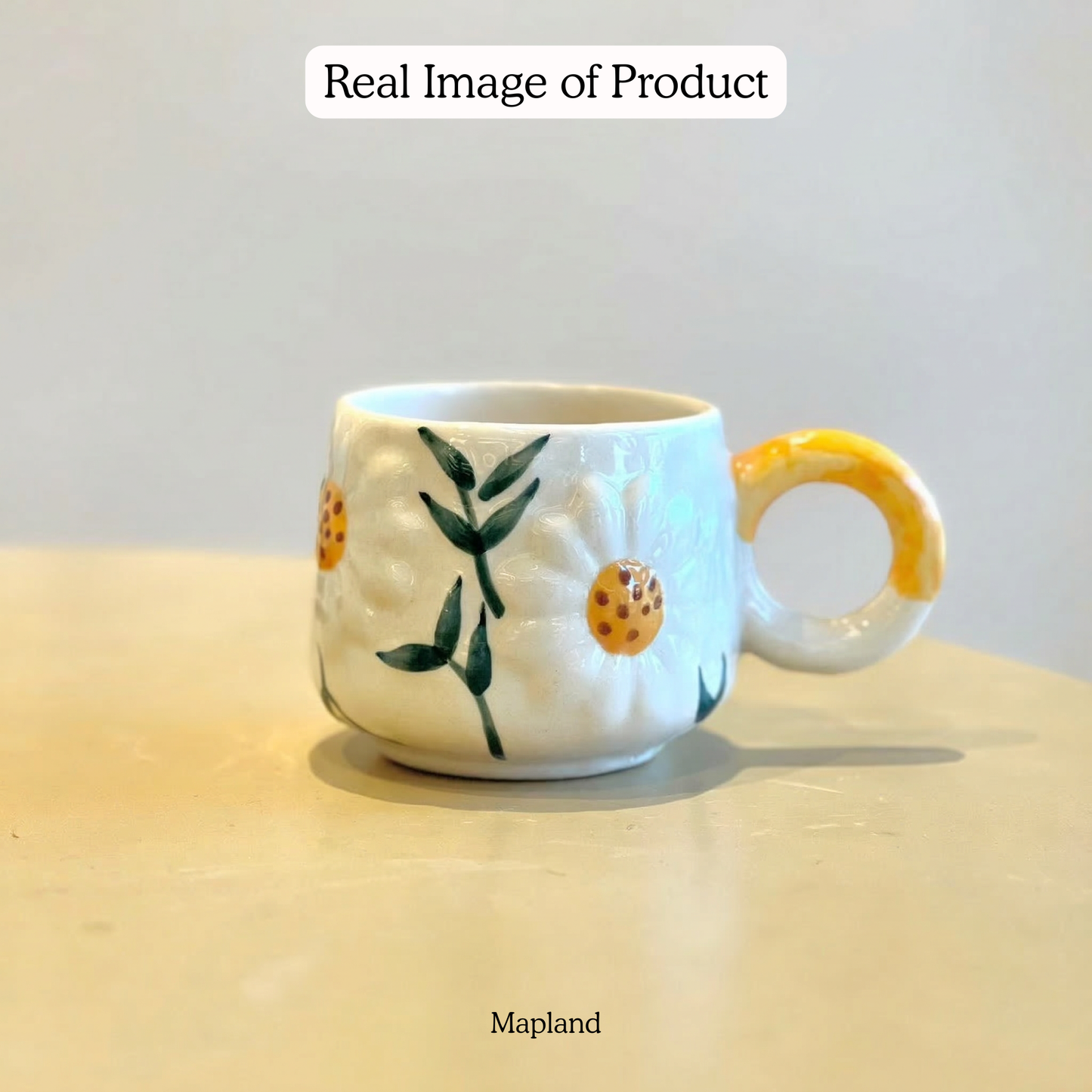 Sunny Bloom Ceramic Cup - Mapland