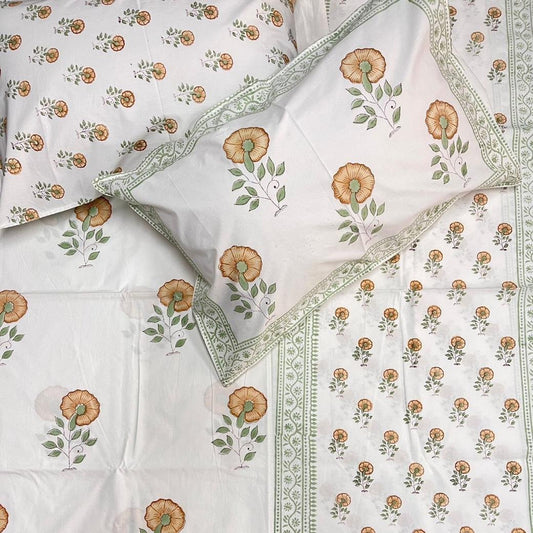 Sunrise Garden Double Bedsheet Set