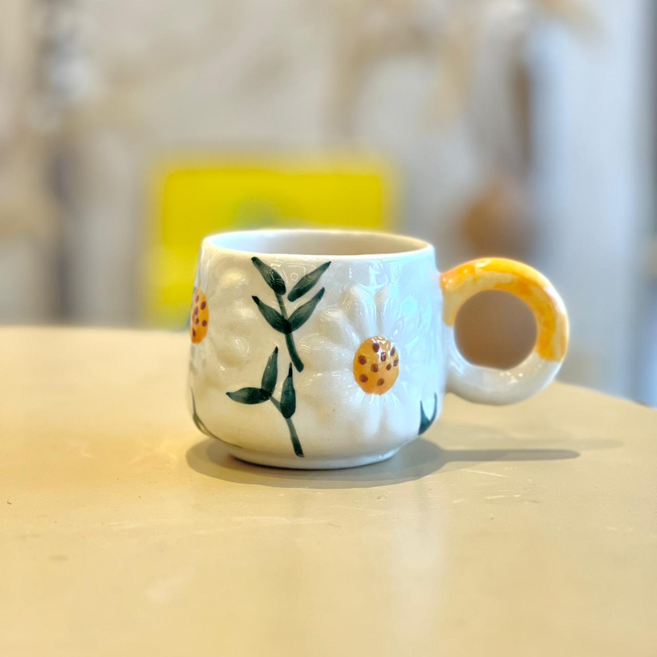 Sunny Bloom Ceramic Cup - Mapland