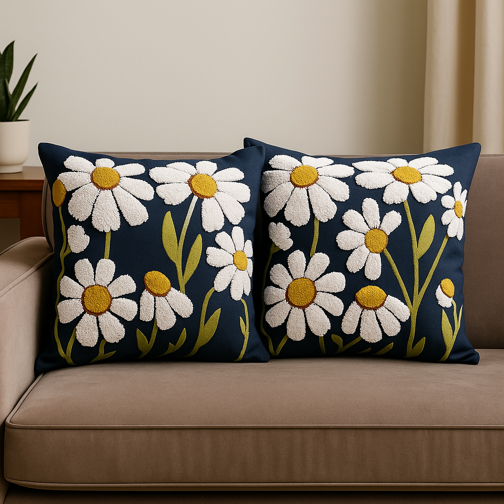 Primavera Velvet Cushion Cover 16*16 Inches - Mapland