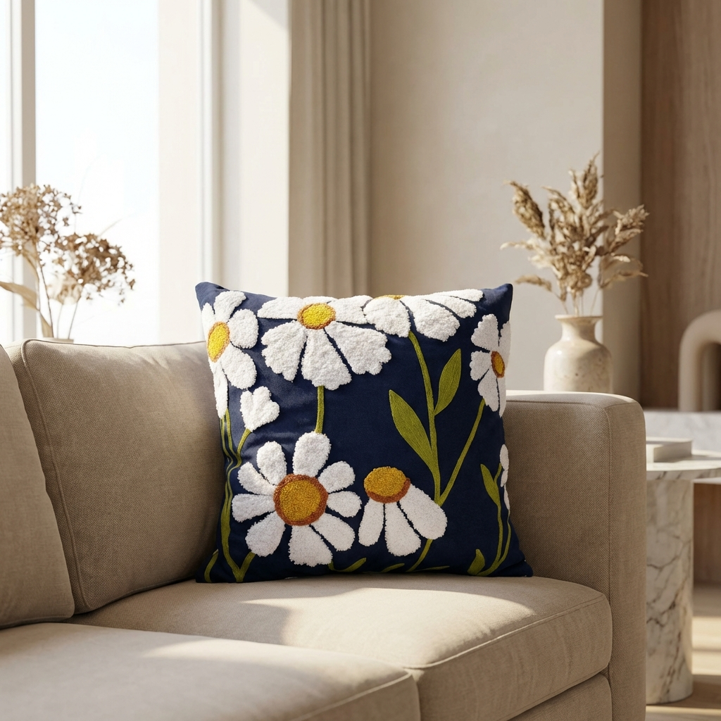 Primavera Velvet Cushion Cover 16*16 Inches - Mapland