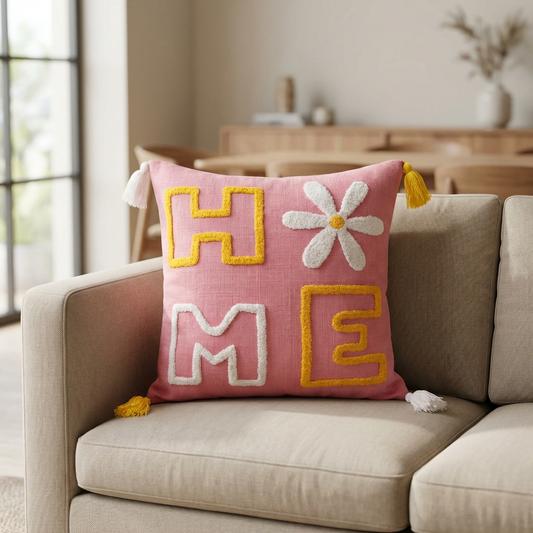 Pink Soft Delight Cushion Cover 16*16 Inches - Mapland