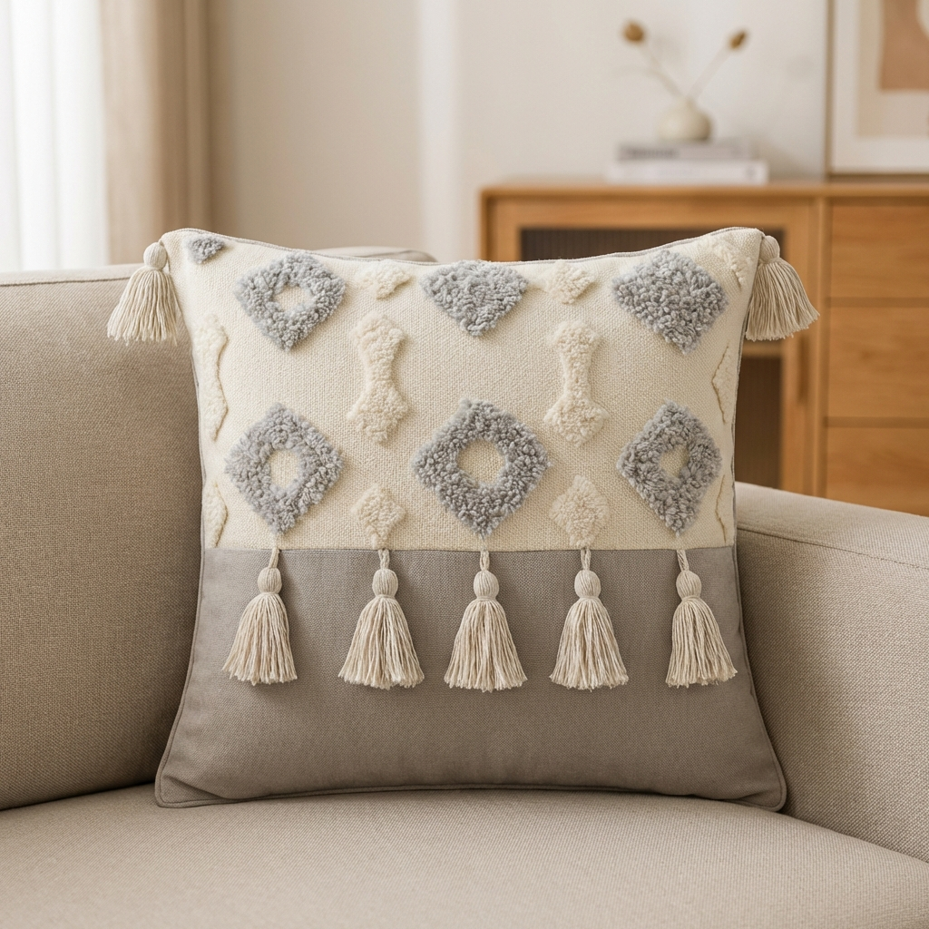 Serene Knot Cushion Cover 16*16 Inches - Mapland