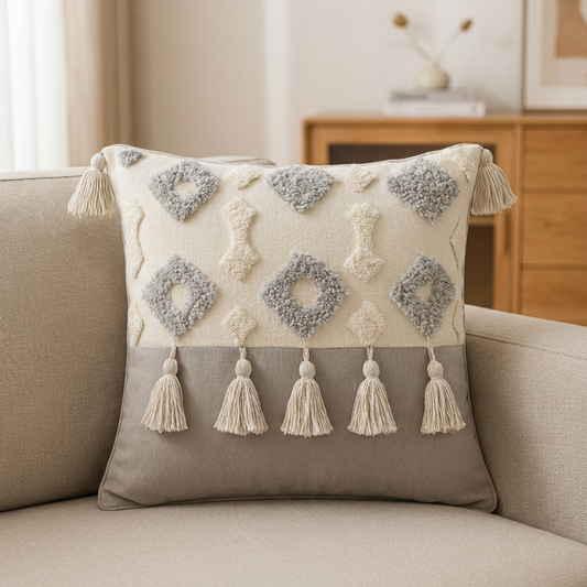 Serene Knot Cushion Cover 16*16 Inches - Mapland