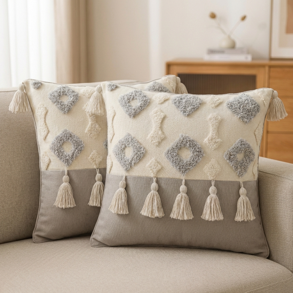 Serene Knot Cushion Cover 16*16 Inches - Mapland