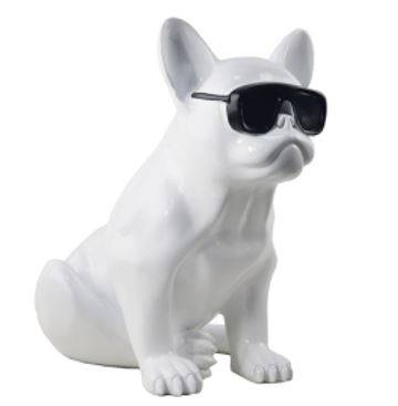 BULLDOG WITH SUNGLASSES.