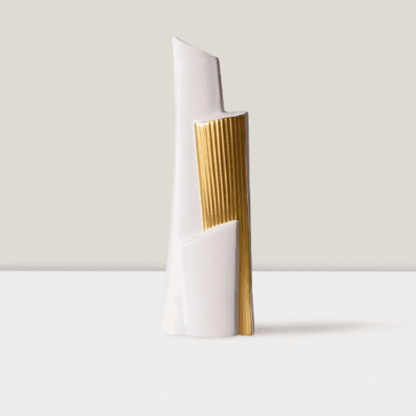 NORDIC CREATIVE GOLDEN STRIP LONG VASE.